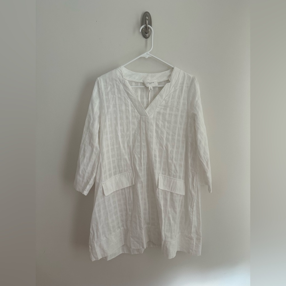 Tuckernuck Pomander Place Mini Carolina Caftan in White, Women’s Size Medium